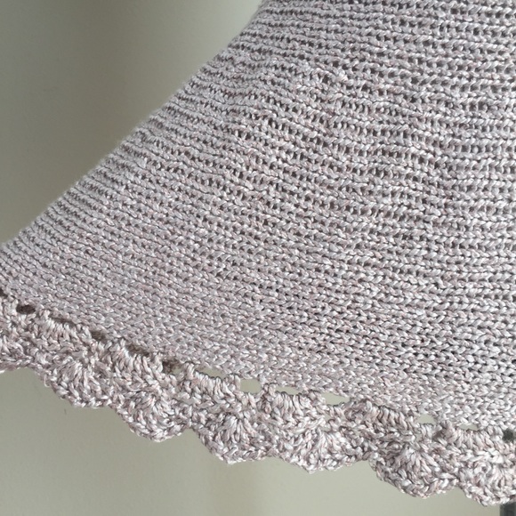 •HP!• Flirty Crochet Knit Mini A-Line Skirt Pink - Picture 3 of 7